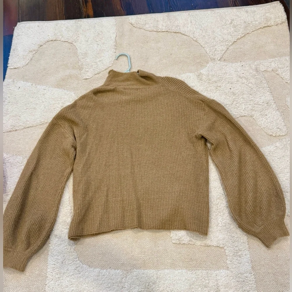 SHEIN Camel Cowl Neck Sweater
